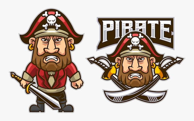 chubby pirate illustration