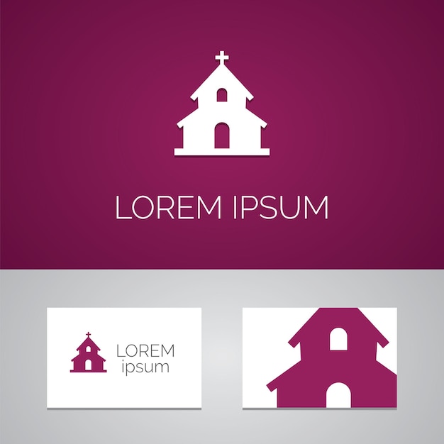 Church logo template icon