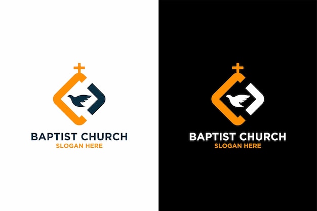 Church logo with flying dove