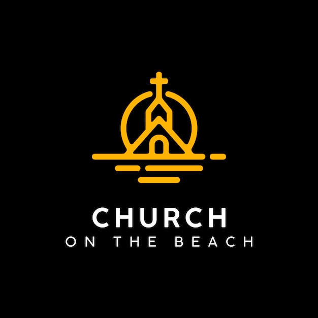 Church ont at the Sunset Beach Logo design