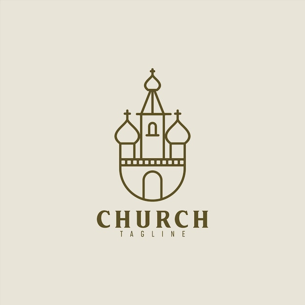 Church Simple logo Design Inspiration