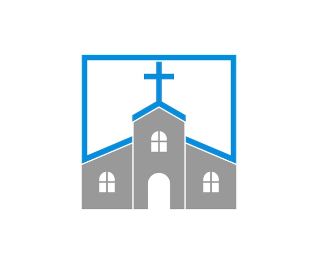 Church with square shape logo