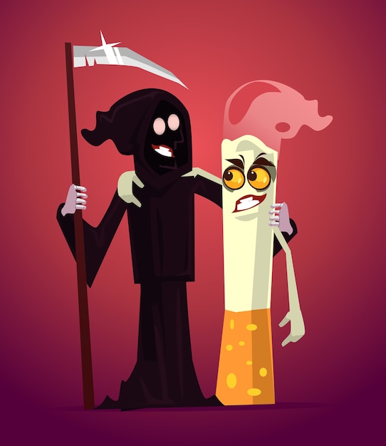 Cigarette and Death characters best friends.