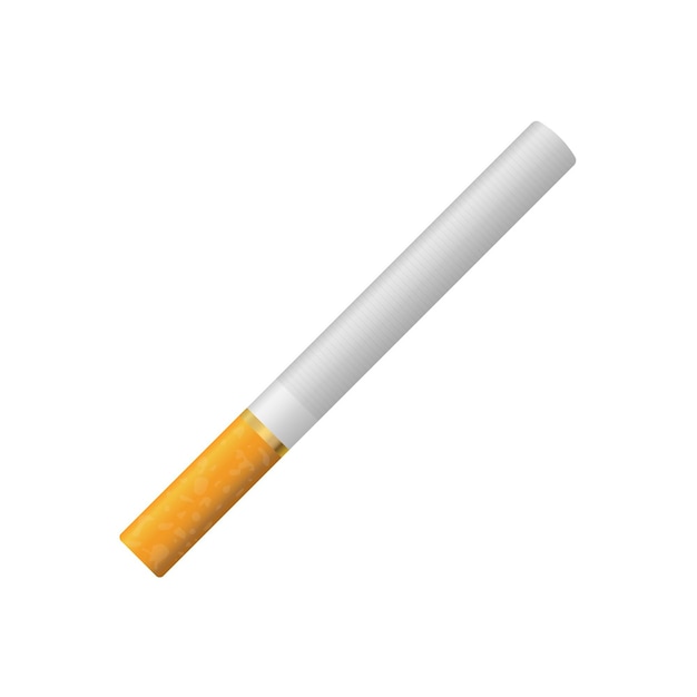 Vector cigarette icon in flat style smoking vector illustration on isolated background tobacco sign business concept