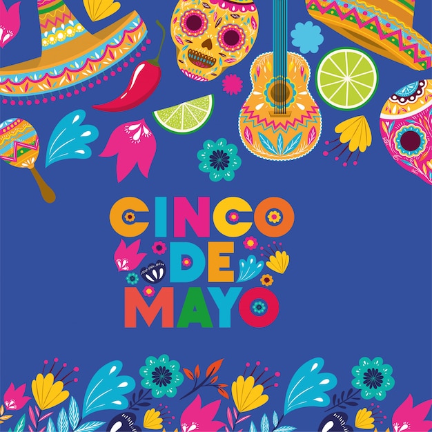 Cinco de mayo card pattern