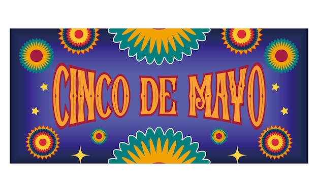 Vector cinco de mayo may 5 federal holiday in mexico fiesta banner and poster design flat vector modern illustration