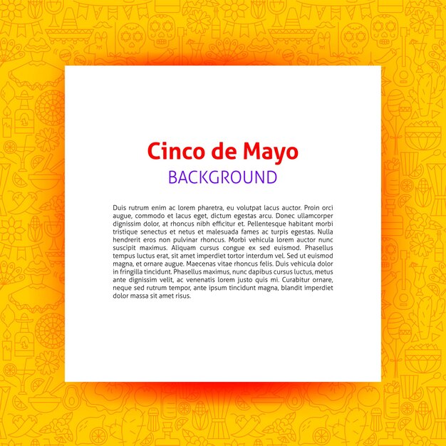 Cinco de Mayo Paper Template