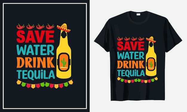 Cinco de mayo tshirt design Premium Vector