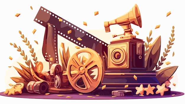 Cinema Award Film Stripe Illustration