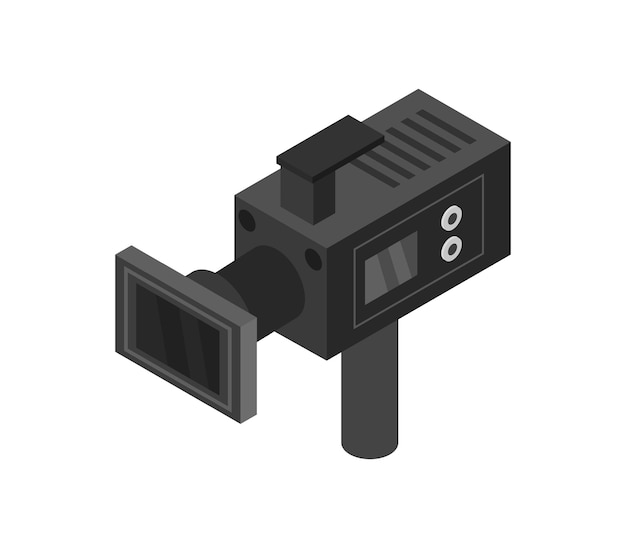 Cinema camera isometric