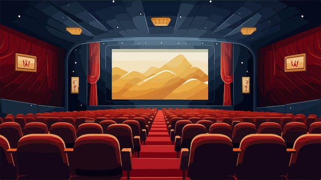 Vector cinema entertainment design vector illustration