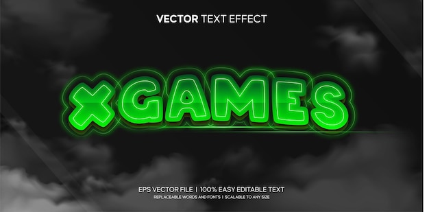 Cinema movie max games 3d style editable text effect