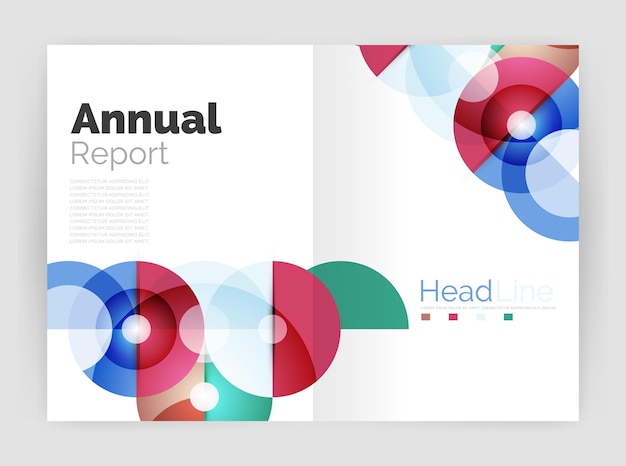 Circle abstract background business annual report