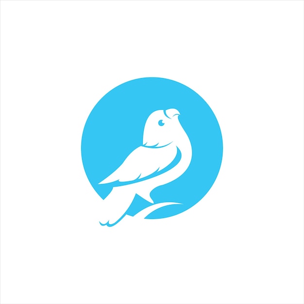 circle blue parakeet logo