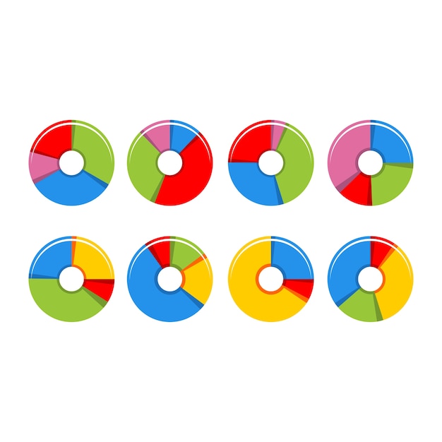 circle chart diagram vector template