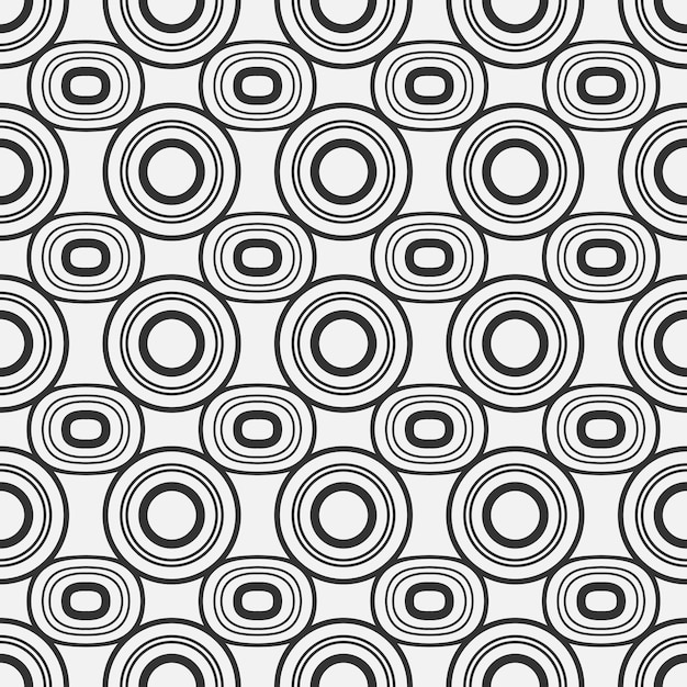 Circle and dots seamless pattern