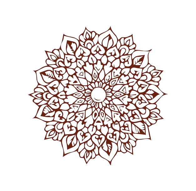 a circle of flowers and leaves is shown on a white background