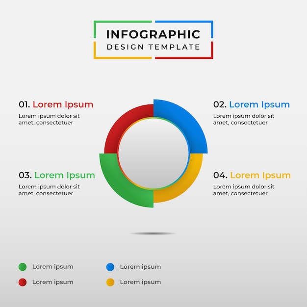 Circle Infographic Element Design Template