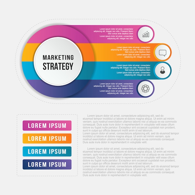 Circle infographic template