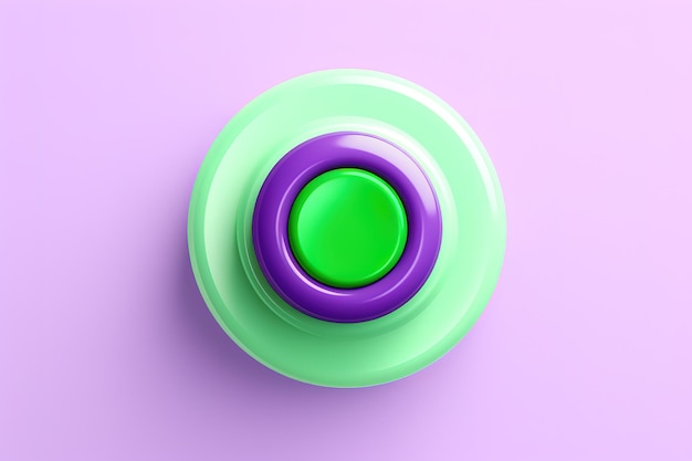 The circle is centered in red green purple green purple