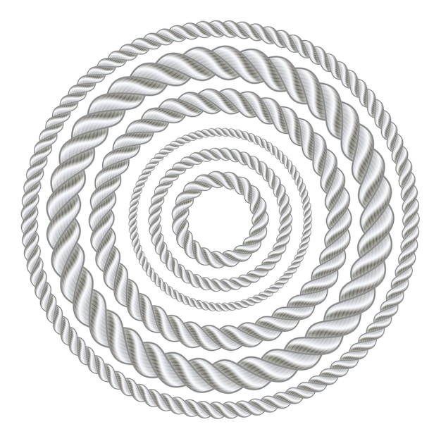 Circle rope illustration vector