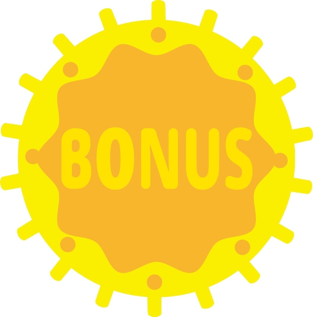 Circle Sun Waveform Special Sale Bonus Icon Vector Style