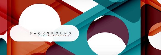 Circle and triangle abstract background