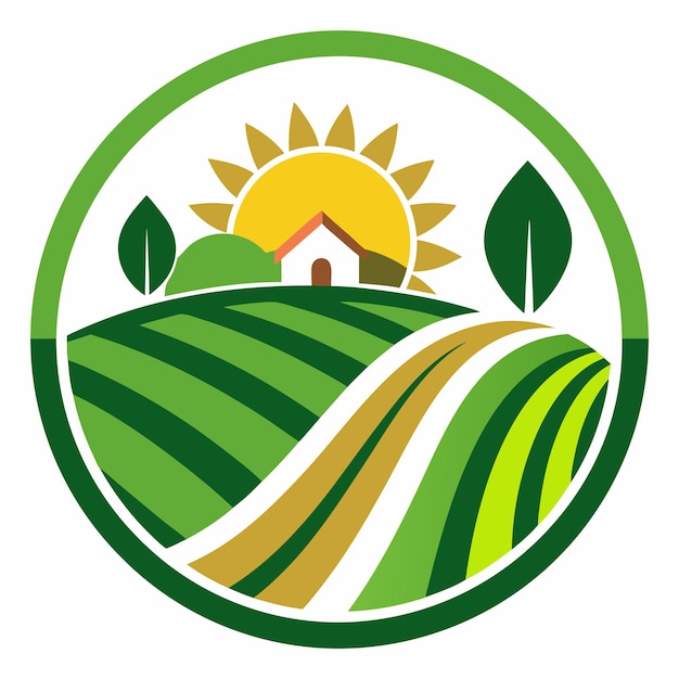 Circle with the eco farm logo