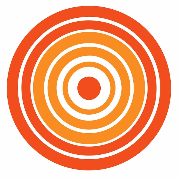 Vector a circle with a white background that says quot the orange circle is orange quot