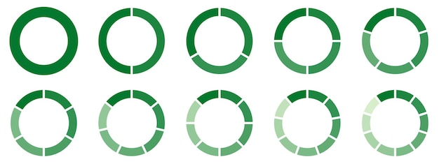 Circles divided diagram 3 10 7 graph icon pie shape section chart