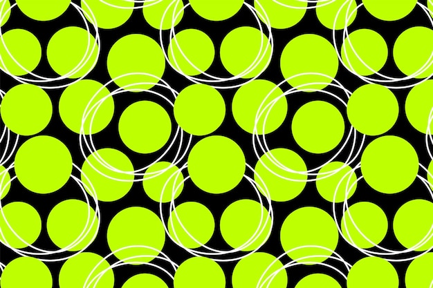 Vector circles geometric shape seamless repeat pattern