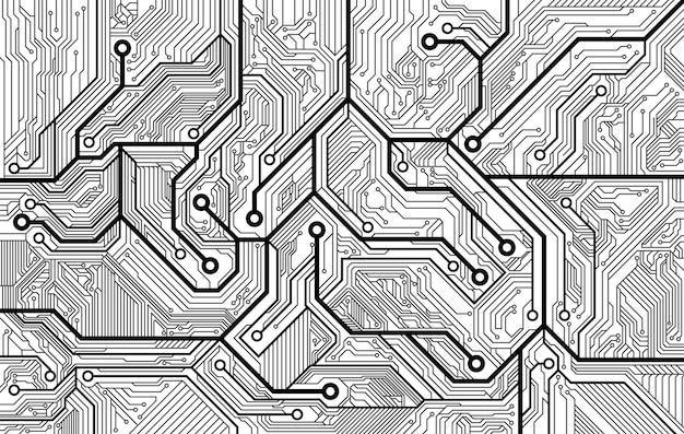 Circuit board background texture vector illustratoin