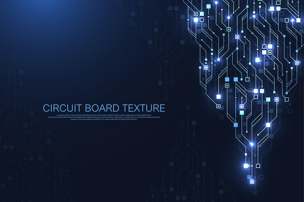 Circuit board design background. Abstract communication circuit board technology background