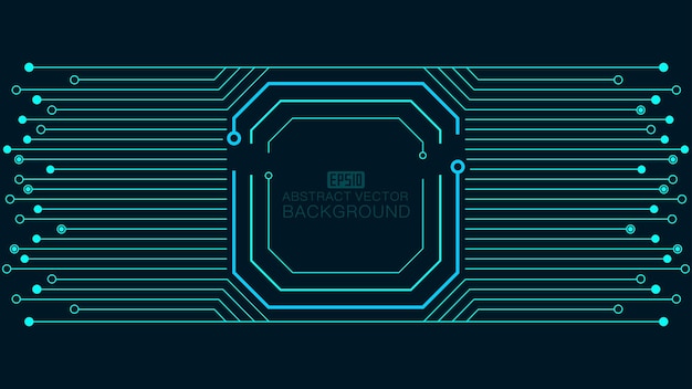 Circuit board, electronic chip, science and technology concept creative vector background