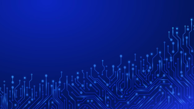 Circuit board technology. Futuristic motherboard microchip digital technology electronic scheme lines vector background. Illustration component system, microchip equipment, scheme circuit