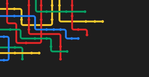 Circuit connect lines and dots Network technology and Connection concept Decentralized network nodes connections