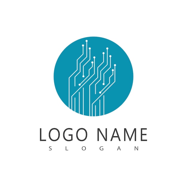 Circuit logo vector element symbol and design