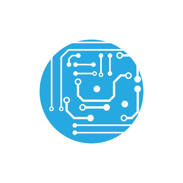 Circuit logo vector element symbol and design