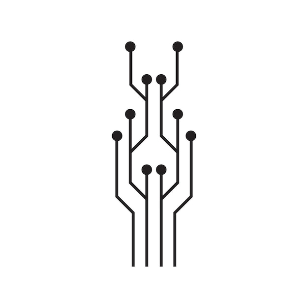 Circuit logo vector element symbol and design