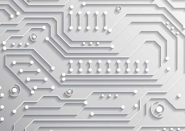 Vector circuit technology background with hi-tech digital data connection system and computer electronic design