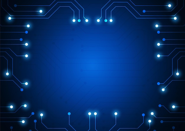 Circuit technology background with hi-tech digital data connection system and computer electronic design