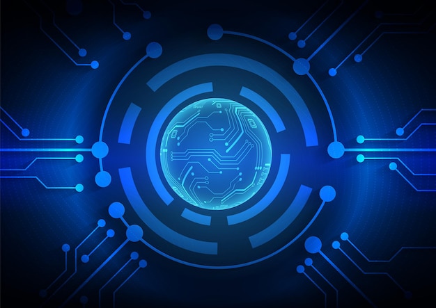 Circuit technology background with hi-tech digital data connection system and computer electronic design