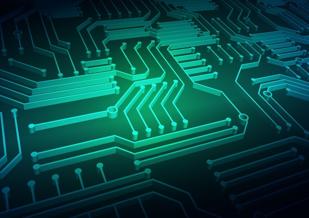 Circuit technology background with hi-tech digital data connection system and computer electronic design