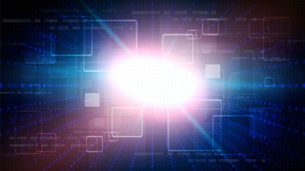 Circuit technology background with hi-tech digital data connection system and computer electronic