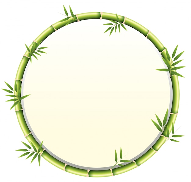 Circular bamboo frame