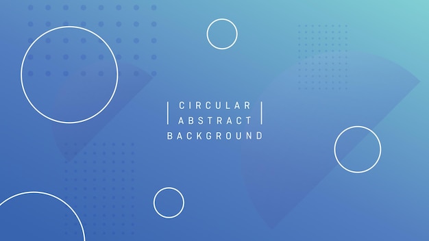 Circular Blue Gradient Abstract Background