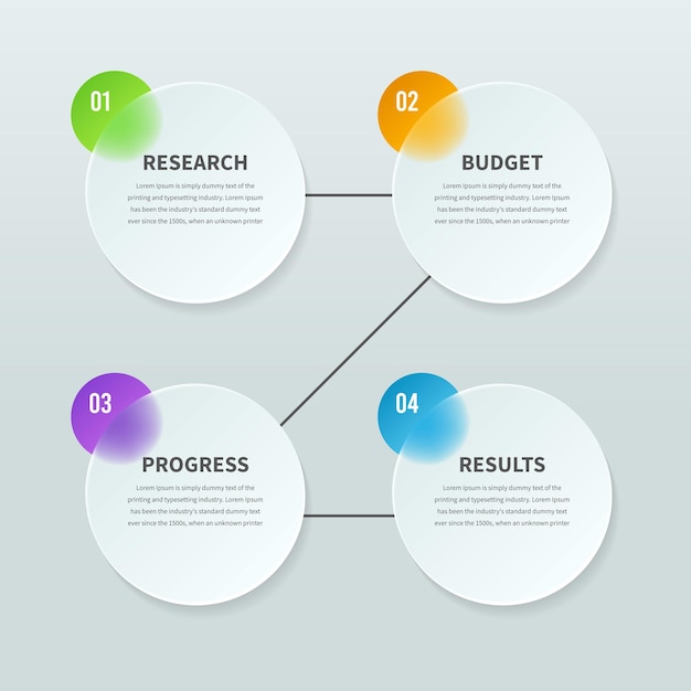 circular business infographic design