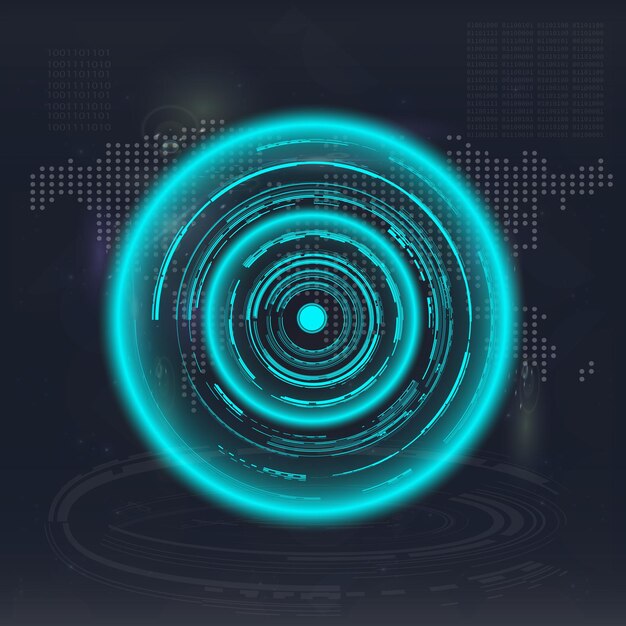 Circular Data Visualization HUD