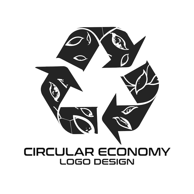 Circular Economy Vector Logo Design