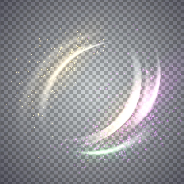 Circular flare light effect